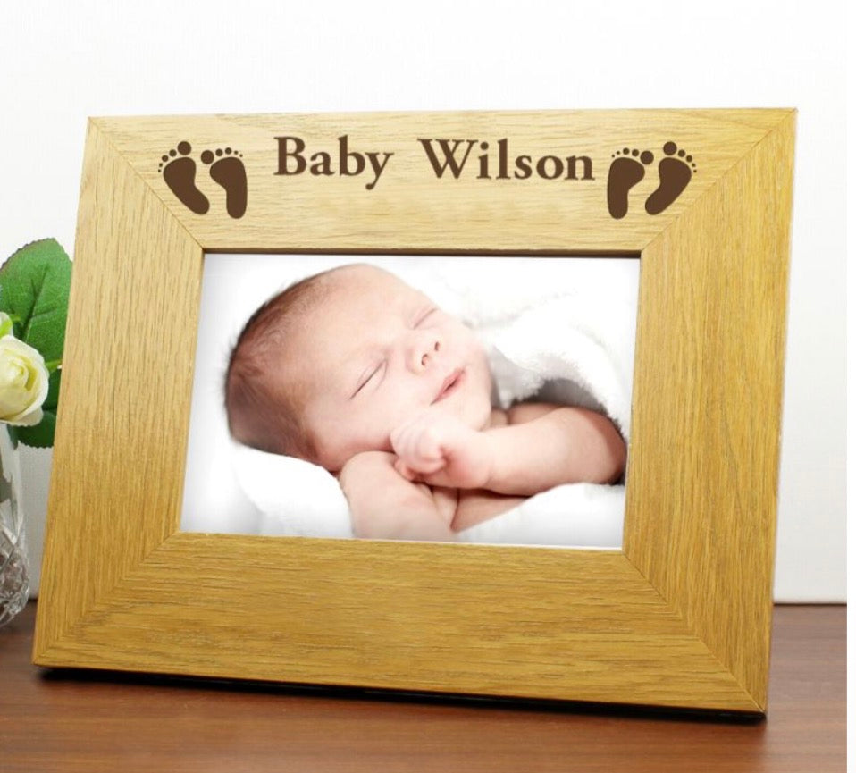 Personalised Baby Photo Frame