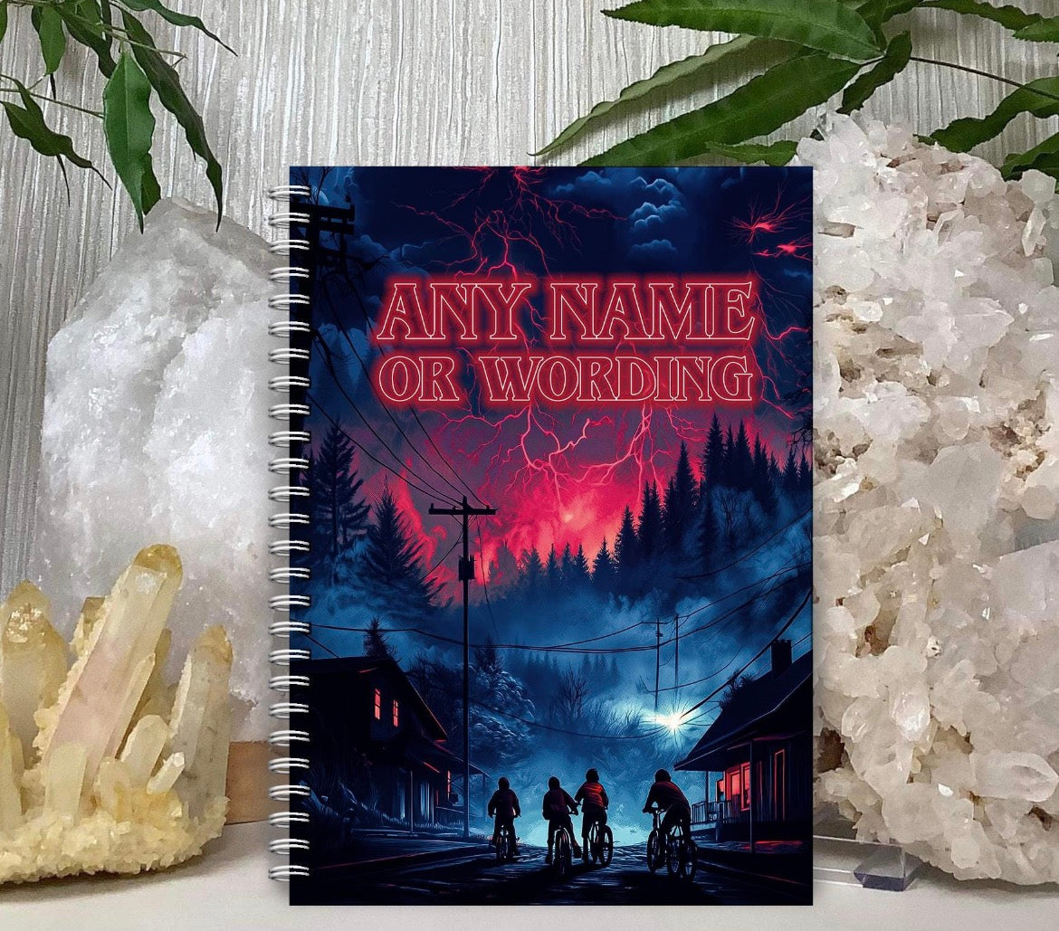 Personalised Stranger things Note Book
