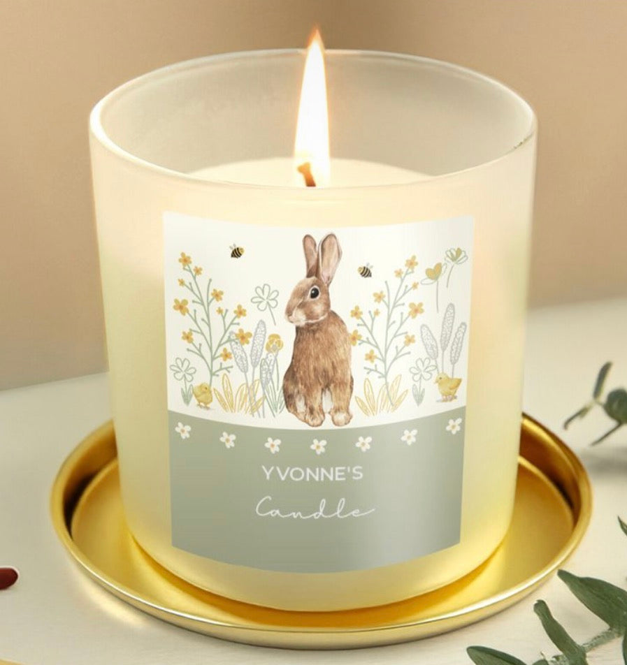 Rabbit Personalised Candle