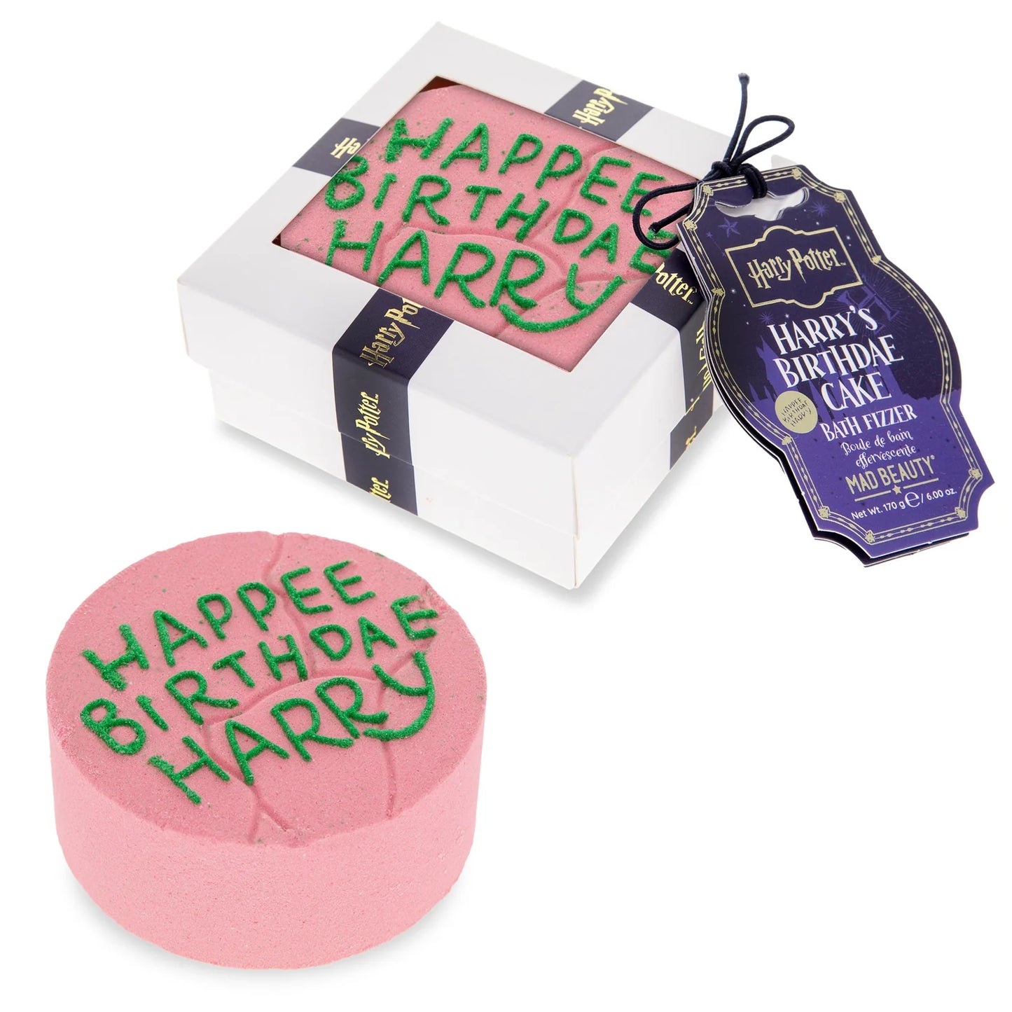Harry potter "Happee Birthdae Harry" Birthday Cake Bath Fizzer