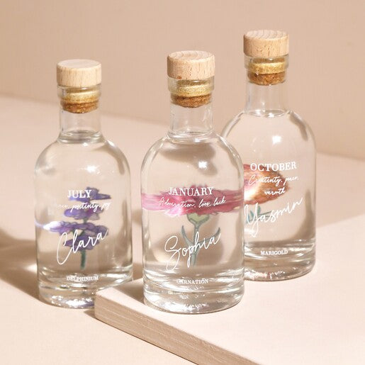 Personalised 20cl Birth Flower Gin
