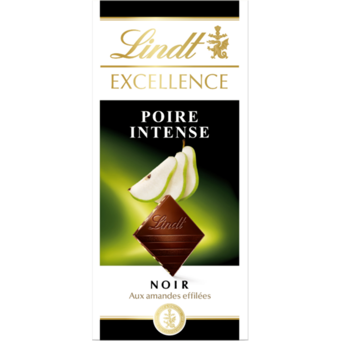 Lindt Excellence | Pear Dark Chocolate | 100g Bar | BB End Oct 26