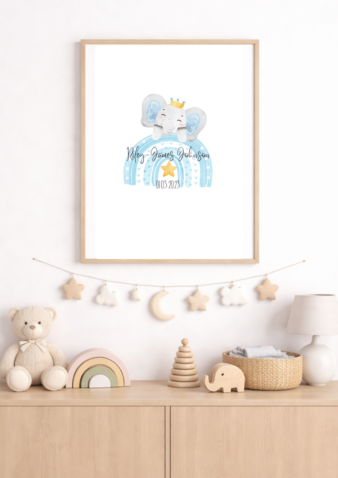 Personalised Elephant Print