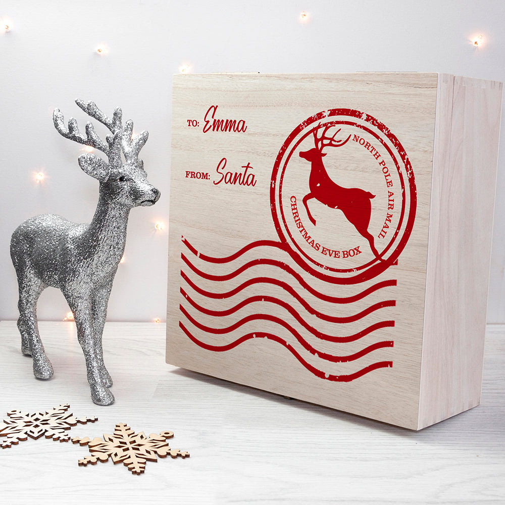Personalised North Pole Air Mail Christmas Eve Box