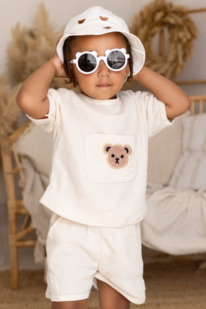 Waffle Bear 2 Piece T-Shirt & Shorts Set
