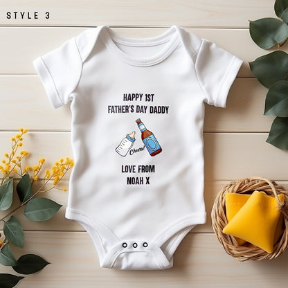 Personalised Fathers Day Baby vest