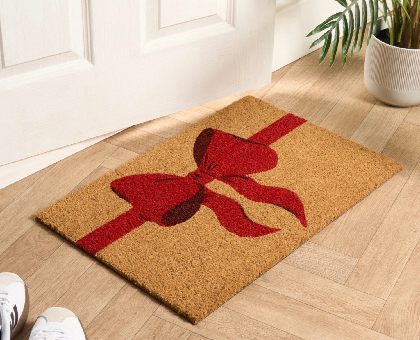 Bow Print Coir Mat