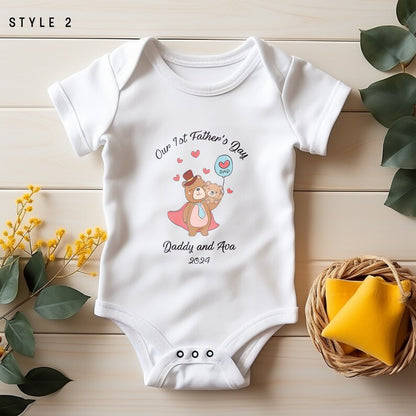 Personalised Fathers Day Baby vest