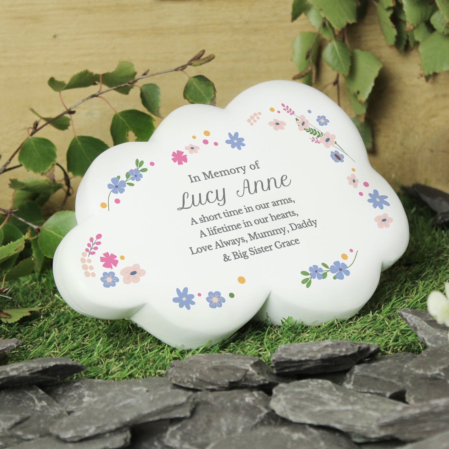 Personalised Resin Memorial Cloud