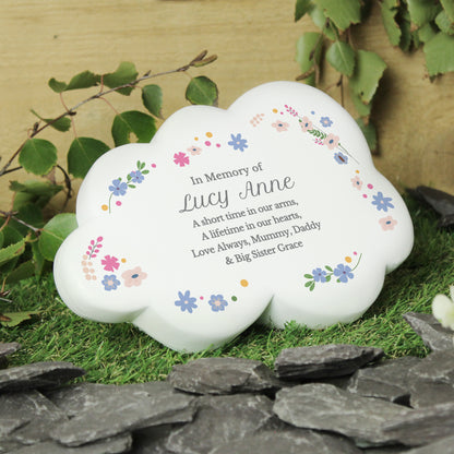 Personalised Resin Memorial Cloud