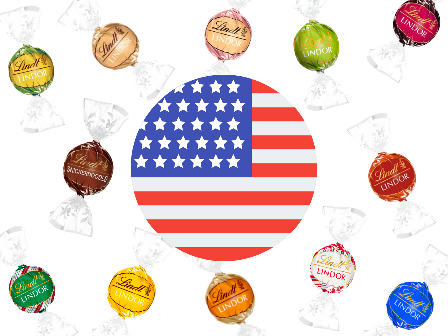 Assorted Lindt Lindor USA Selection Bag | 12 varieties
