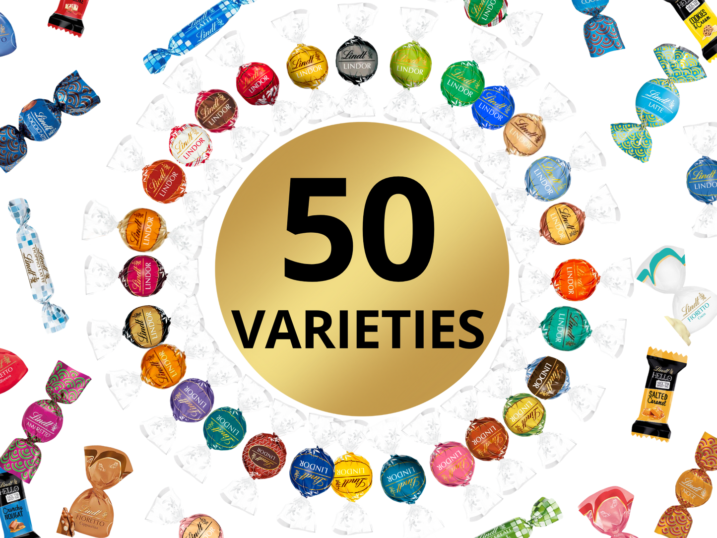 THE ULTIMATE LINDT CHOCOLATE COLLECTION | 50 VARIETIES