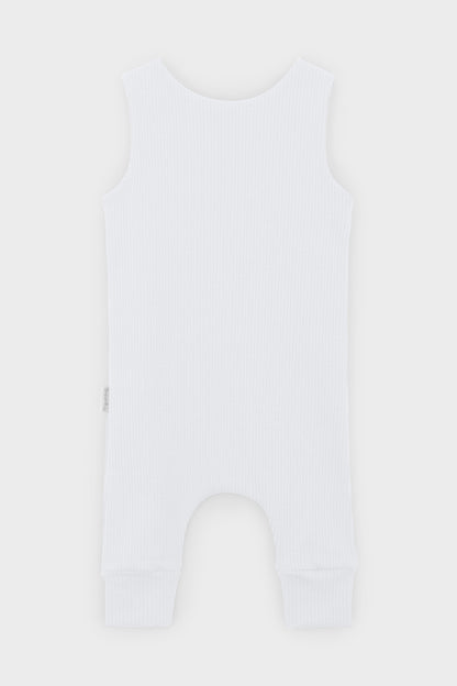 White Dungarees