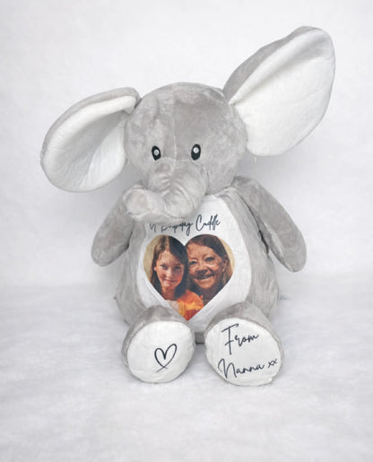 Personalised A Cuddle From Heaven Photo memorial Teddy Bear