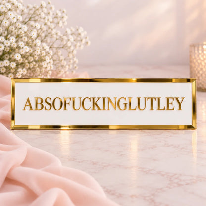 Acrylic home signs