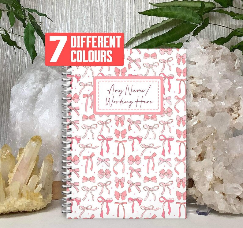 Personalised Bow Notebook