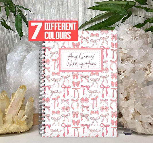 Personalised Bow Notebook