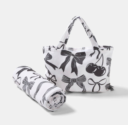 Beach towel in a bag