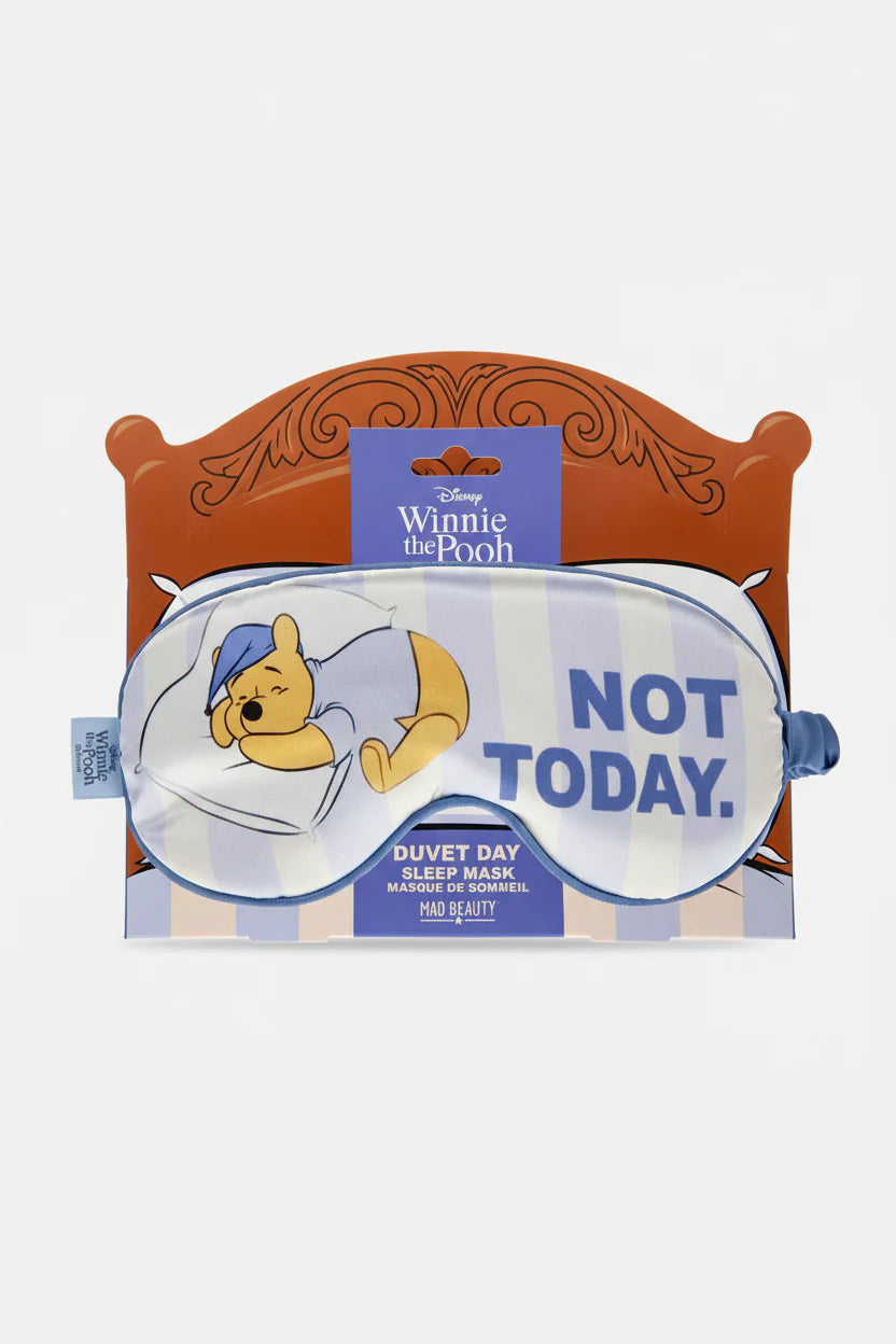Winnie the pooh "not today" sleep mask