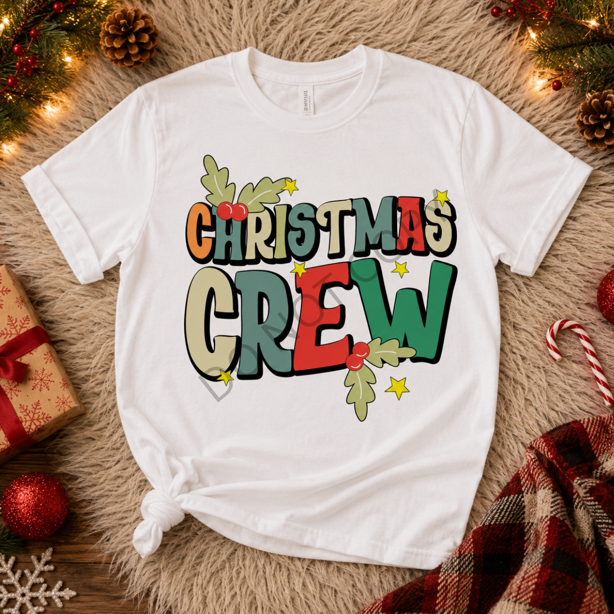Christmas crew tshirt - adults