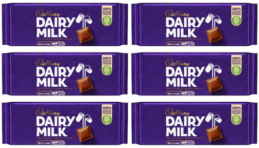 6 x Irish Cadbury Dairy Milk - 53Gm