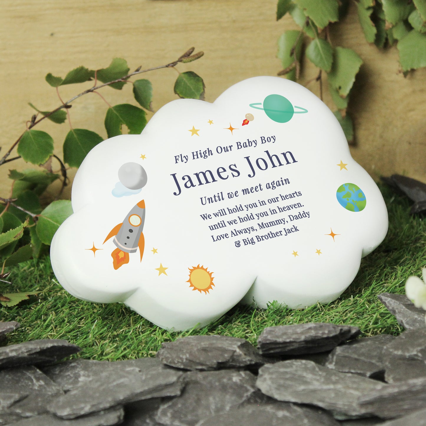Personalised Resin Memorial Cloud