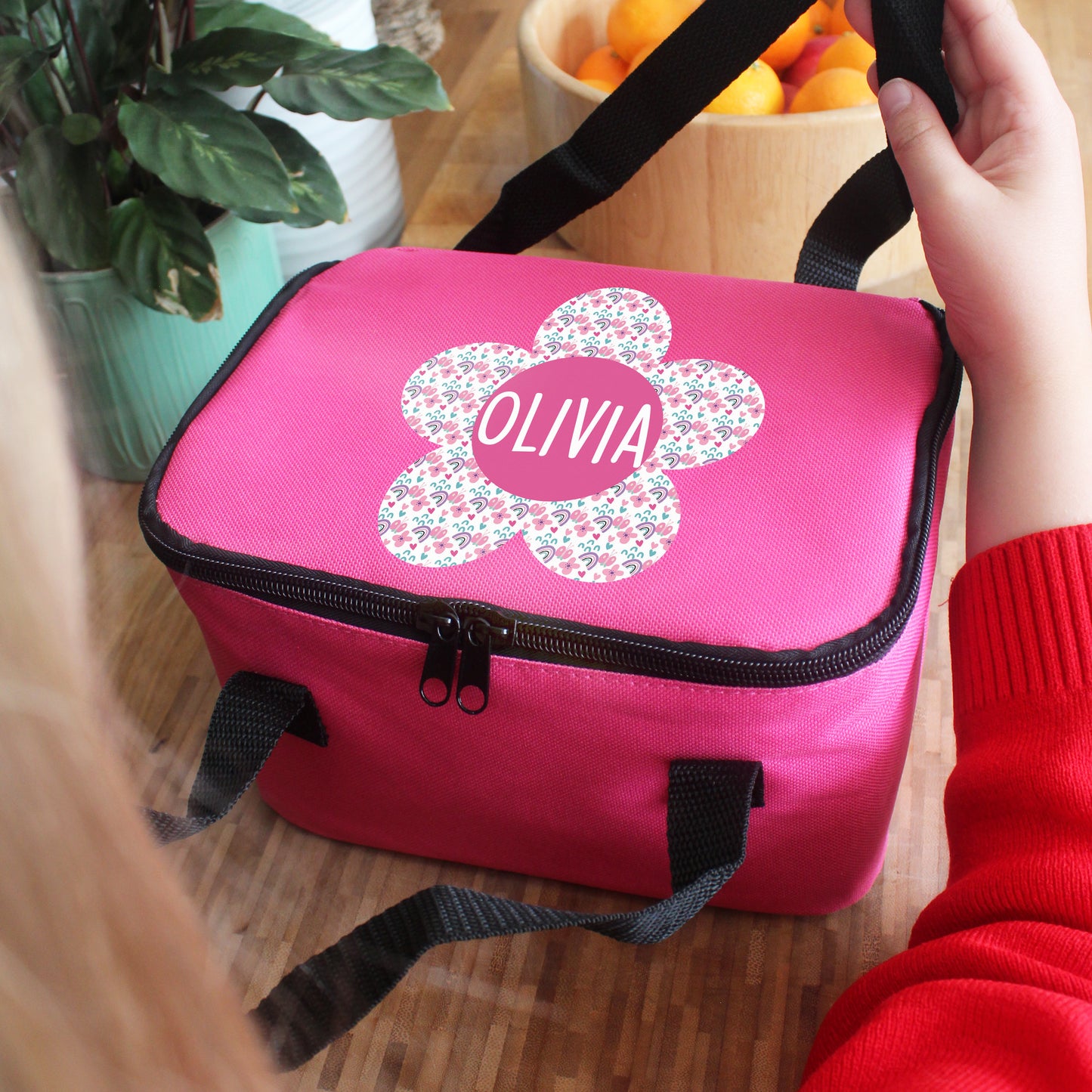 Girls personalised lunch bag