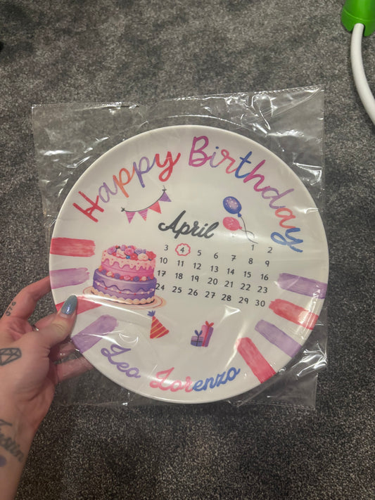 Personalised Birthday Plate
