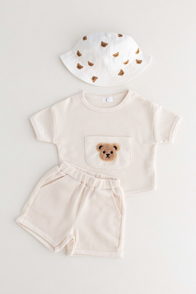 Waffle Bear 2 Piece T-Shirt & Shorts Set