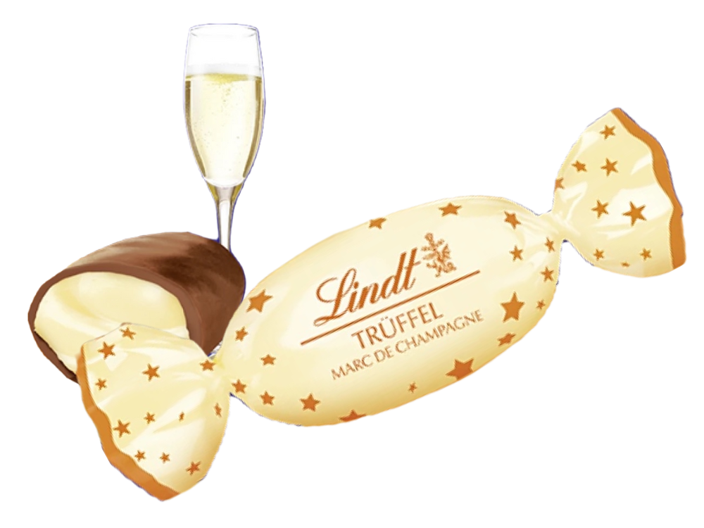 Lindt Champagne Milk & White Chocolate Cones | BB End Oct 26