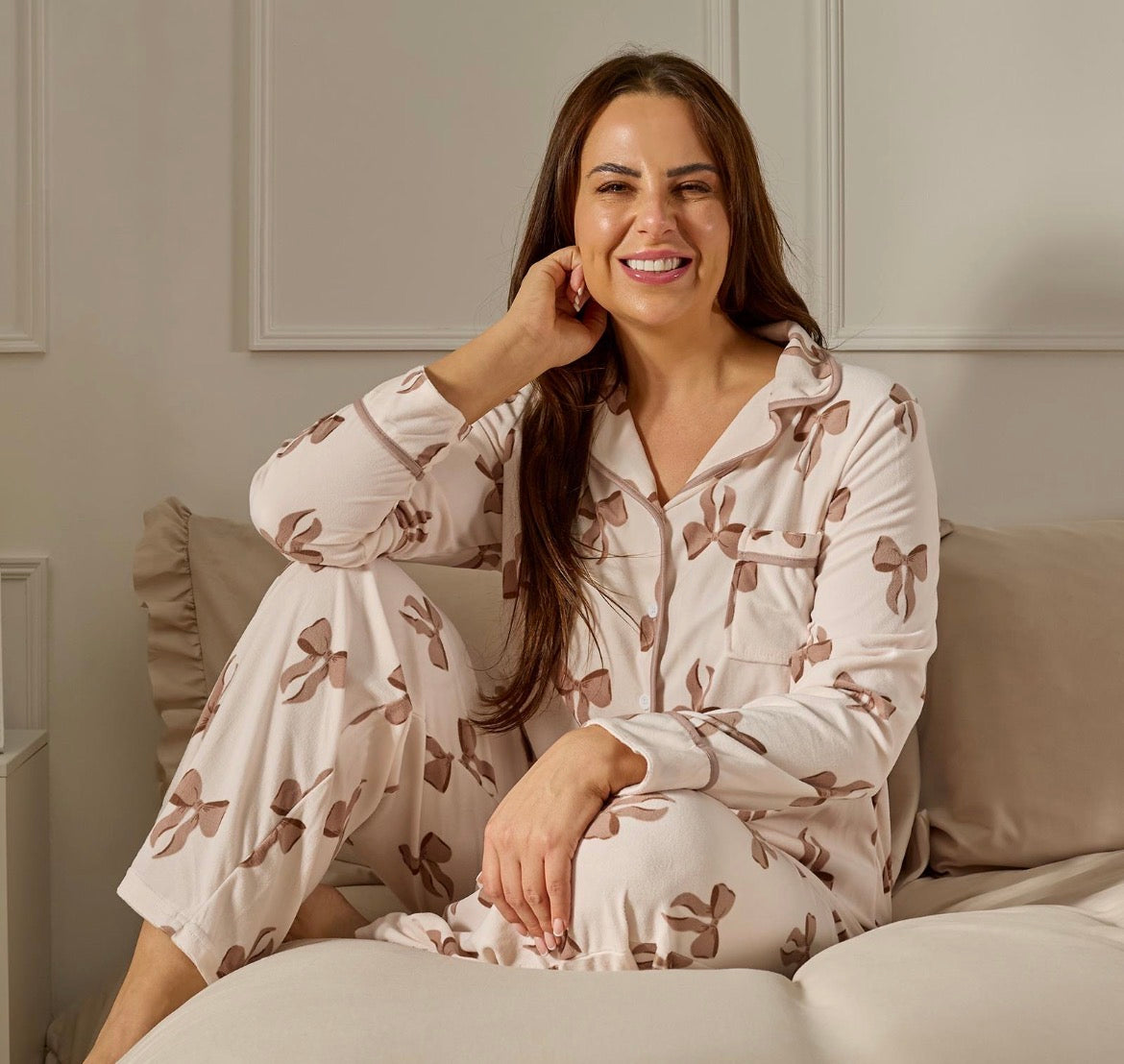 Women Bow Pyjamas