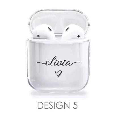 Personalised airpods clear case