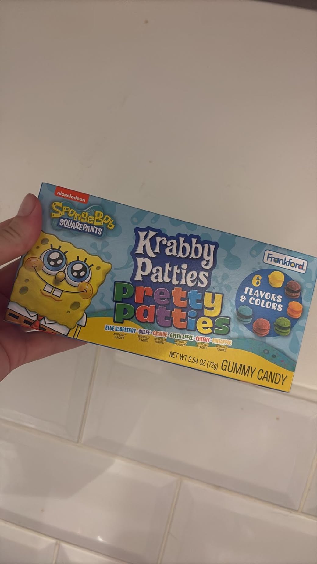 Krabby patties pretty patties gummy candies