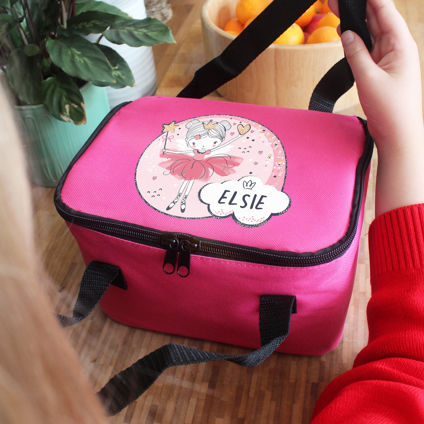 Girls personalised lunch bag