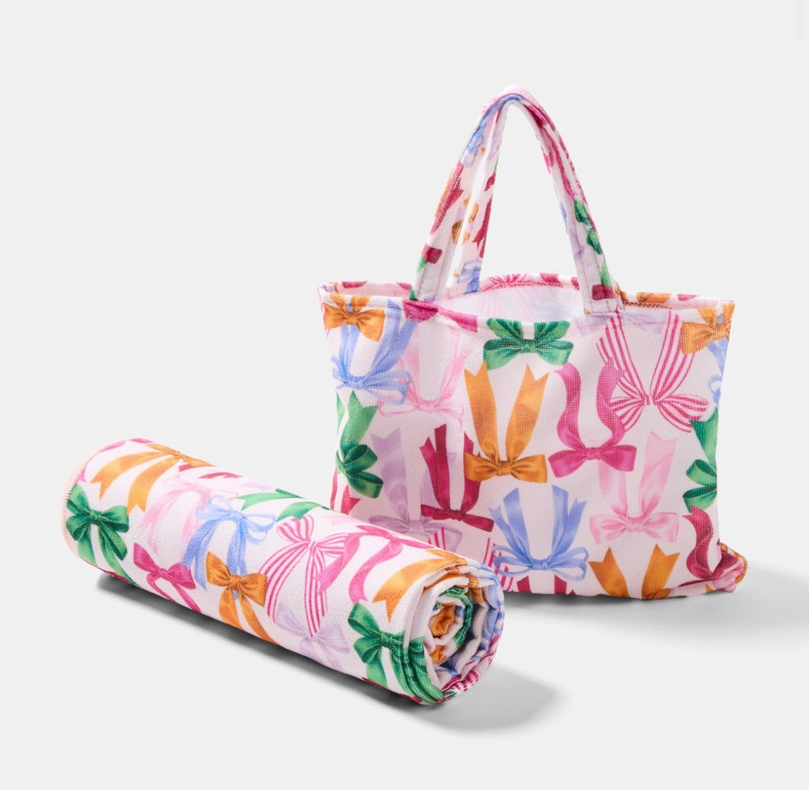 Beach towel in a bag
