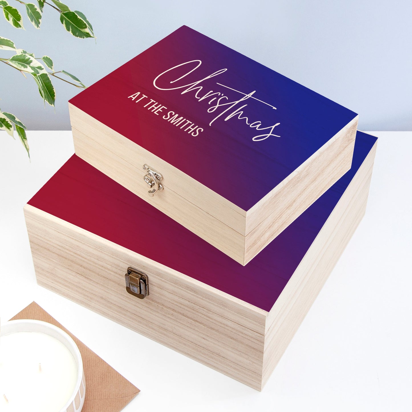 Personalised Gradient Family Christmas Eve Box