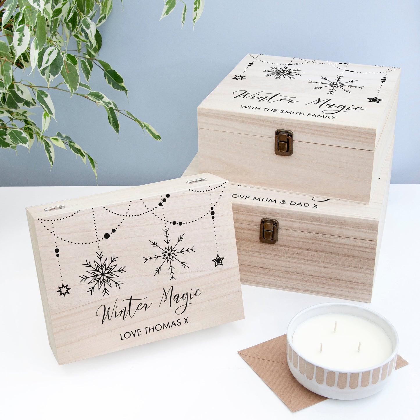 Personalised Winter Magic Christmas Eve Box