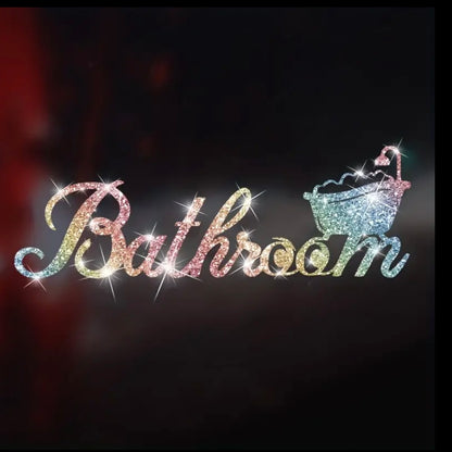 Glitter decal stickers