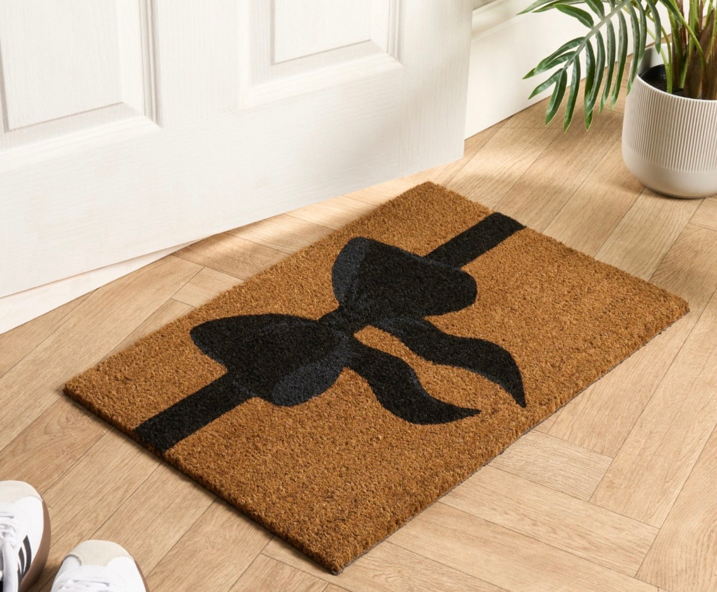 Bow Print Coir Mat