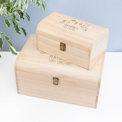Personalised Baby's First Christmas Eve Chest