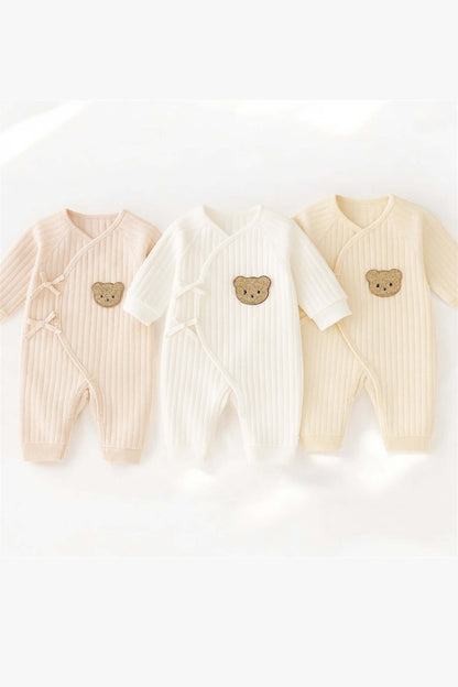 The Teddy Bear Boucle Wrap Baby Grow Romper