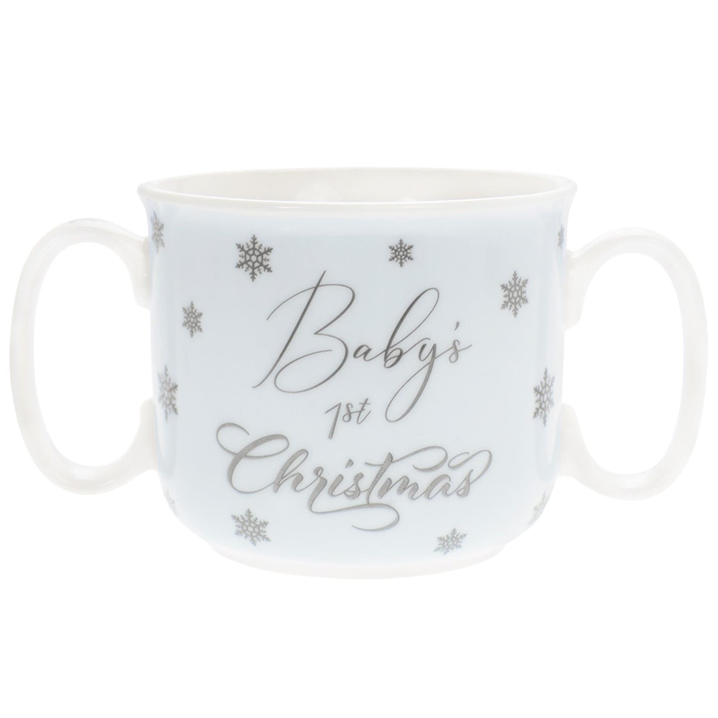 Baby's 1st christmas double handed milk mug
