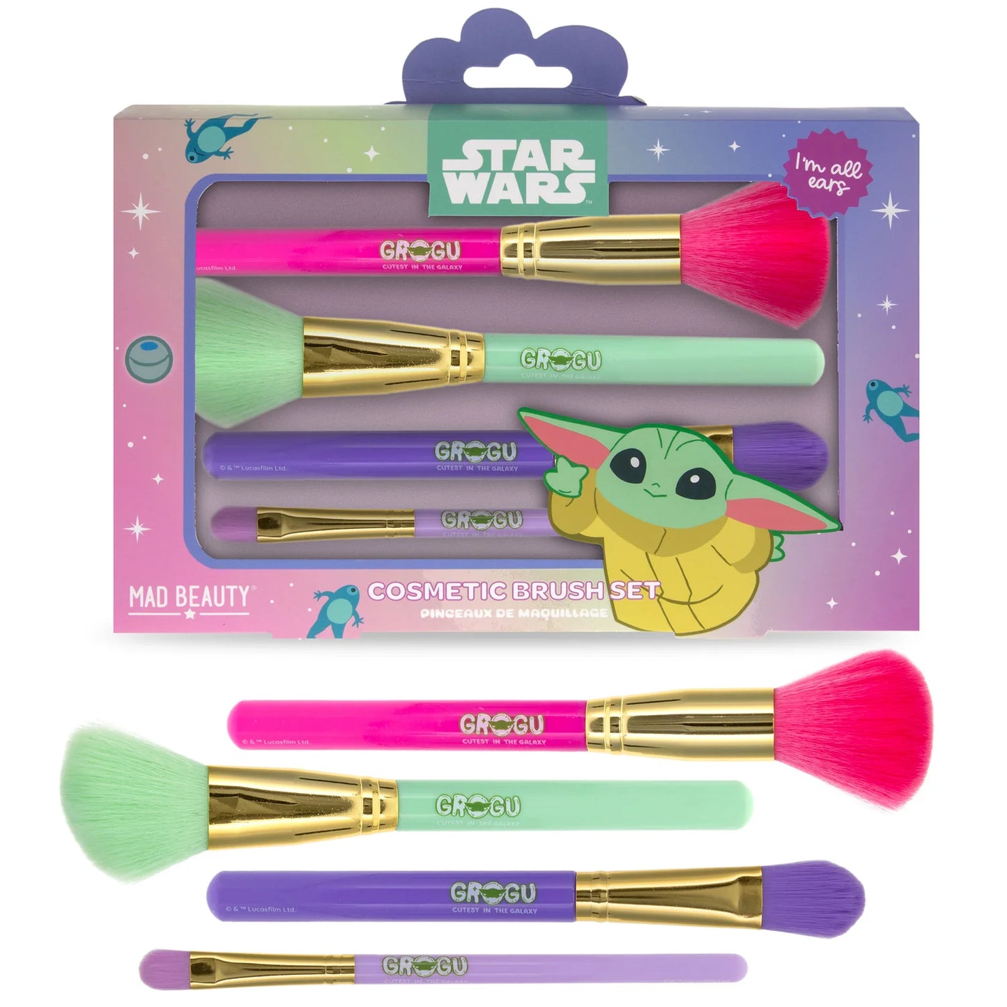 Star wars grogu cosmetic brush set