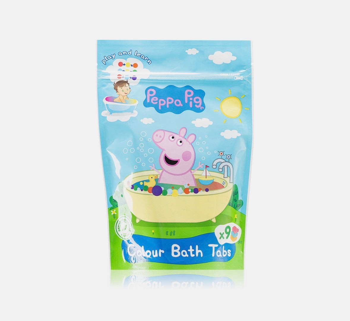 Character colour bath tabs