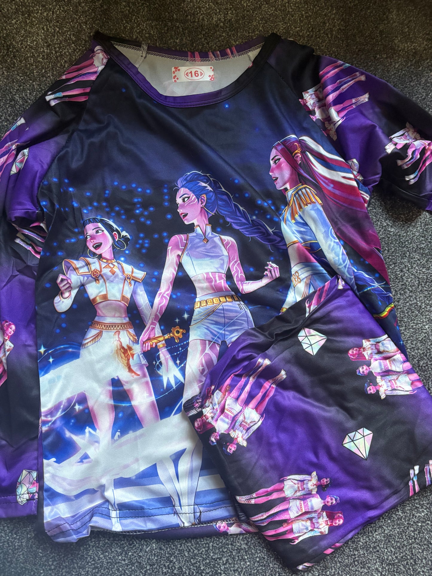 Purple kpop dh pyjamas - clearance