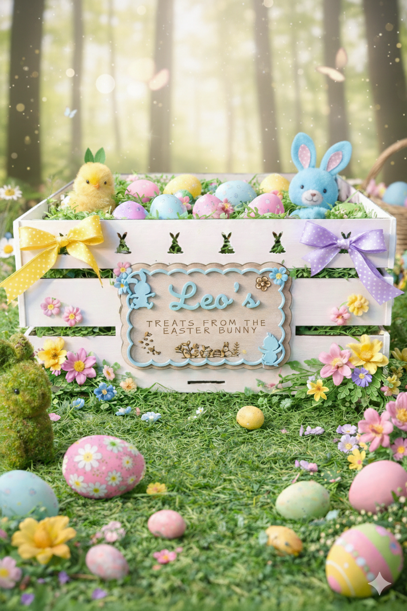 Personalised Easter Crates - Coloured