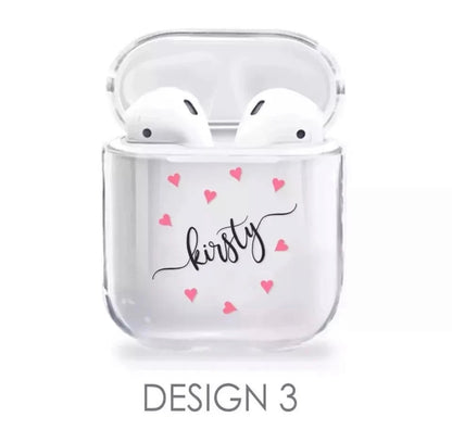 Personalised airpods clear case