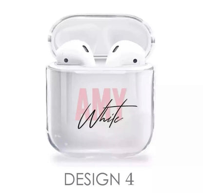 Personalised airpods clear case