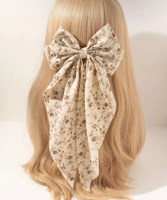 French Big Bow Hair Clip Barrette
