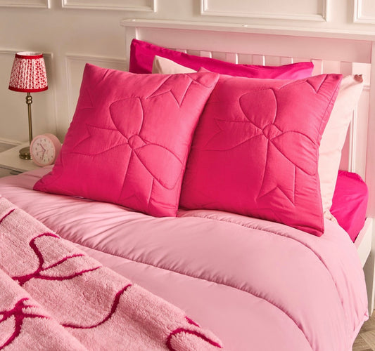 2x bow cushion covers